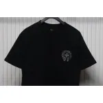 Chrome Hearts Silver Horseshoe Print Black T-shirt