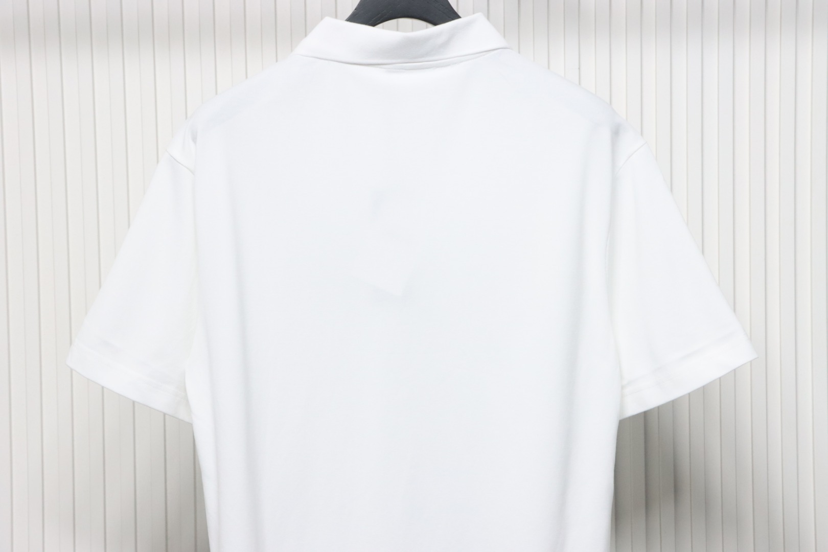 Coco Shoes Dior Little Blue Cat Embroidery Cotton Pique White Polo Shirt