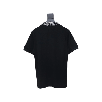 Coco Shoes Dior CD Embroidery Logo Print Polo Shirt Black 02