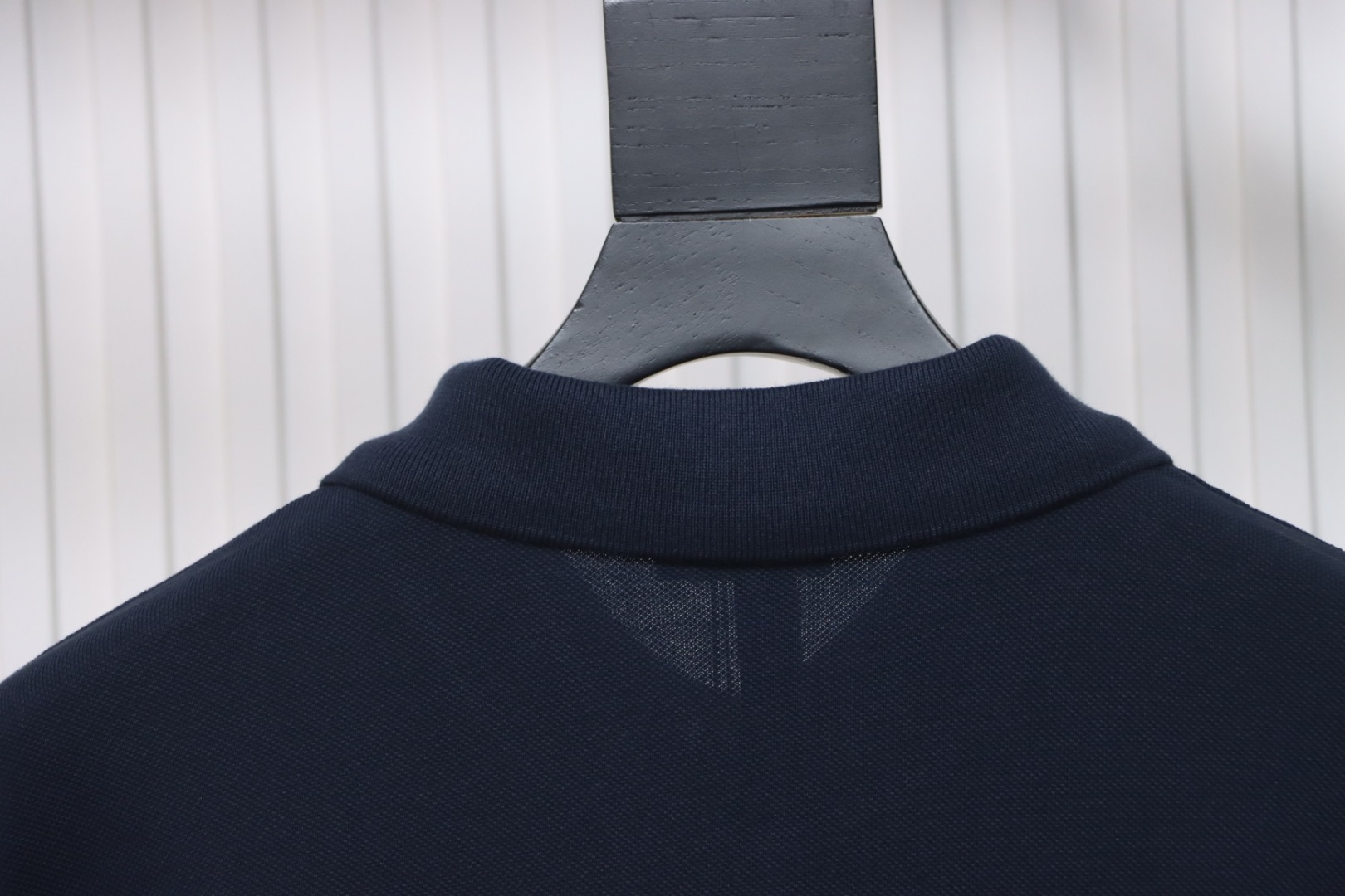 Coco Shoes Dior Little Bee Embroidery Cotton Pique Polo Shirt Dark Indigo