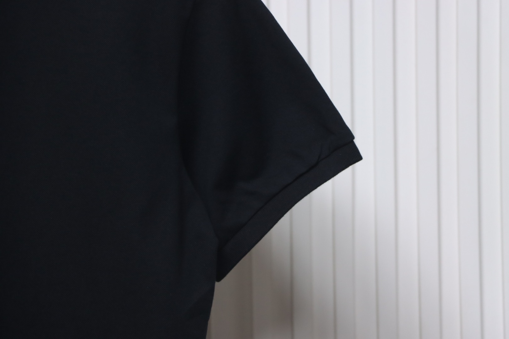 Coco Shoes Dior Neckline Jacquard Polo Shirt Black