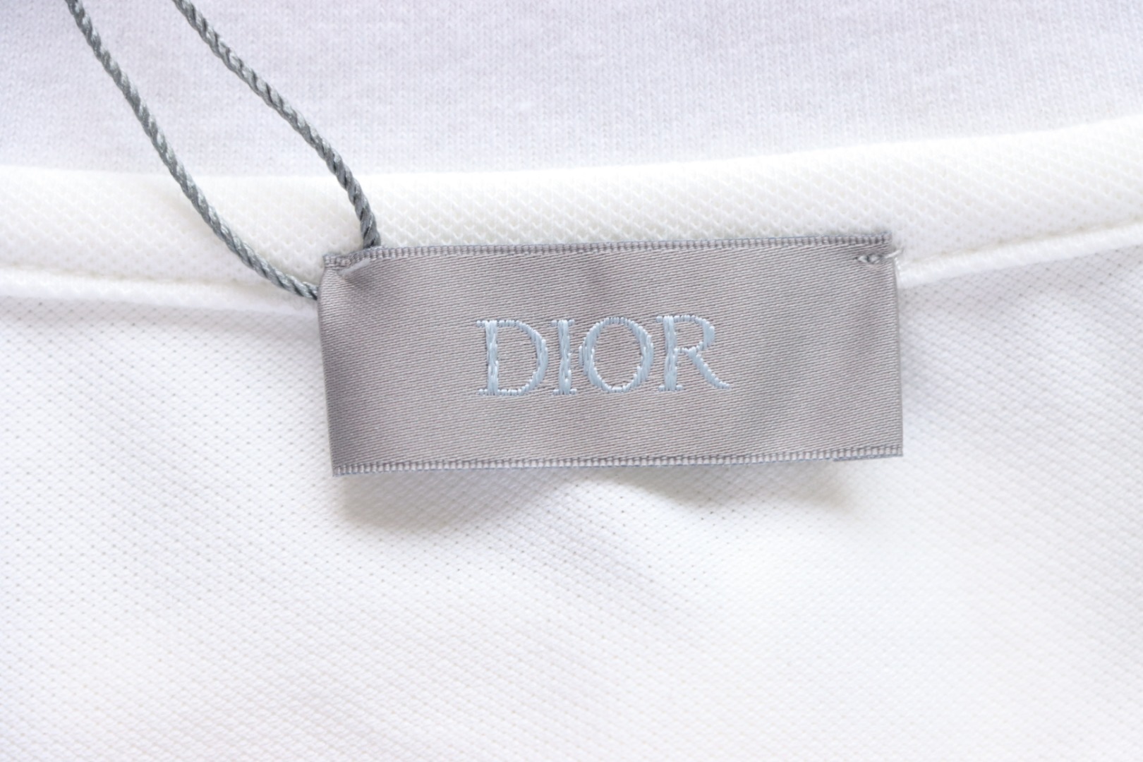 Coco Shoes Dior Neckline Jacquard Polo Shirt Black