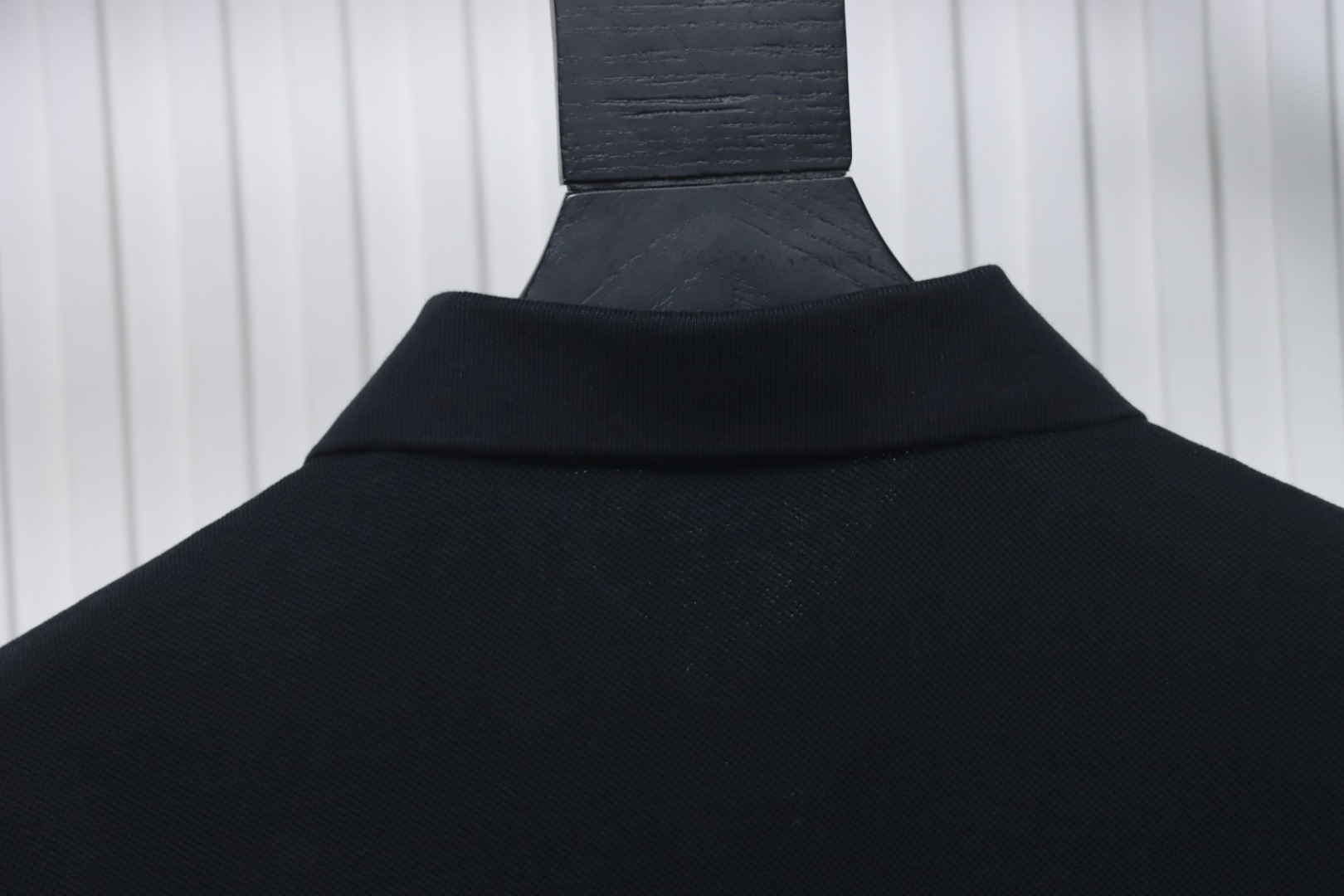 Coco Shoes Dior Letter Signature Embroidered Cotton Pique Black Polo Shirt