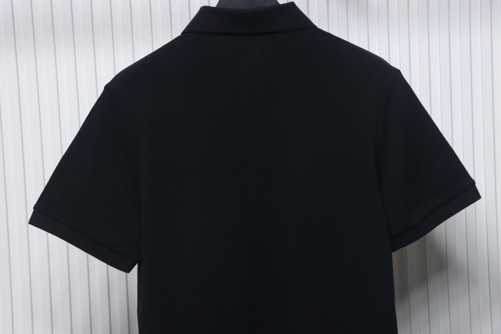 Coco Shoes Dior Letter Signature Embroidered Cotton Pique Black Polo Shirt