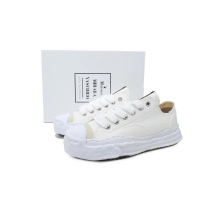 Coco Shoes Mihara Yasuhiro Hank OG Sole Canvas Low White A05FW702 02