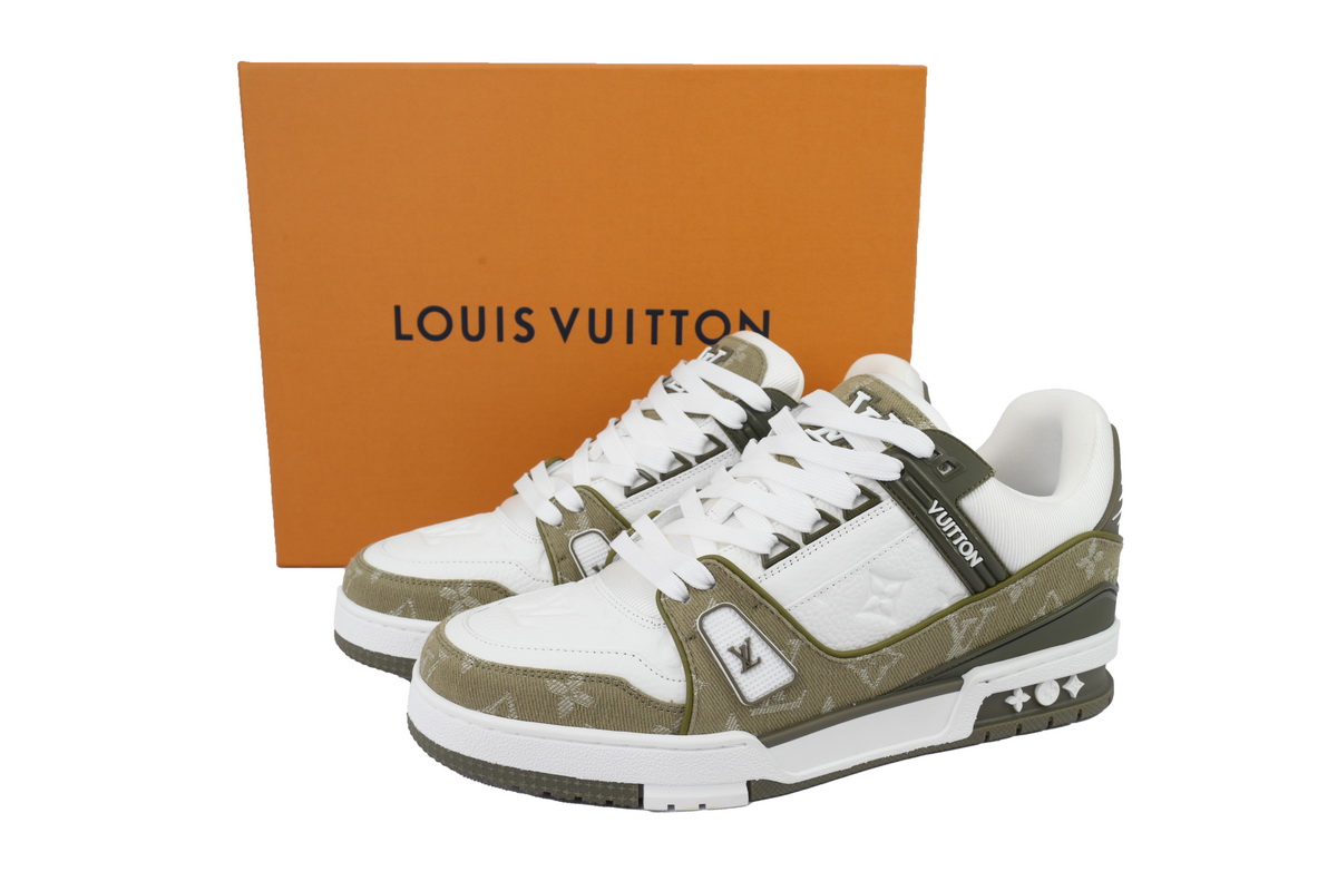 Coco Shoes Louis Vuitton Trainer Sneaker Military Green Cowboy