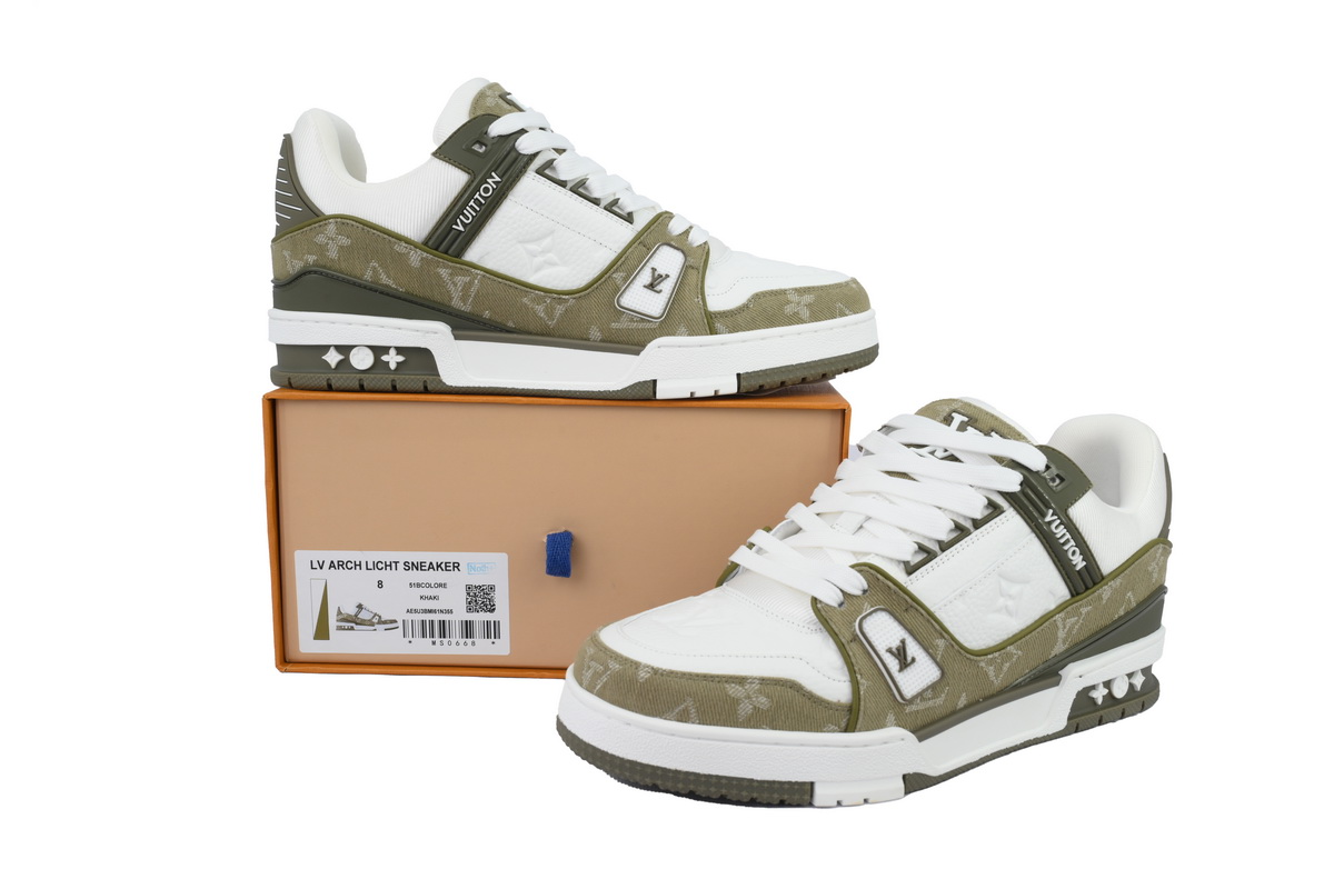 Coco Shoes Louis Vuitton Trainer Sneaker Military Green Cowboy