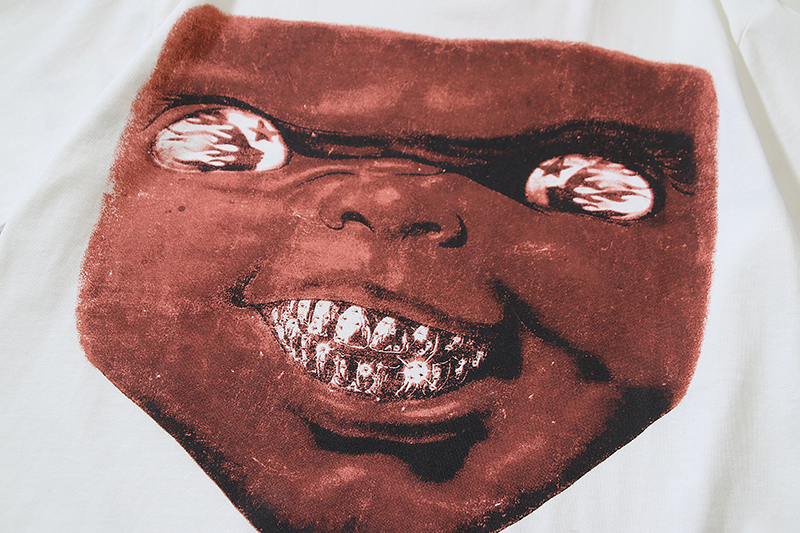 Hellstar Halloween Grill T-Shirt #591 White/Apricot