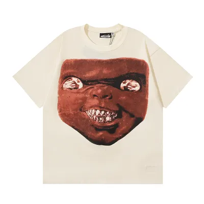 Hellstar Halloween Grill T-Shirt #591 White/Apricot 02