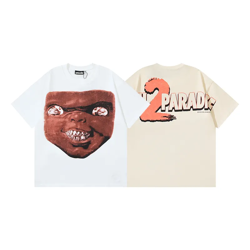 Hellstar Halloween Grill T-Shirt #591 White/Apricot