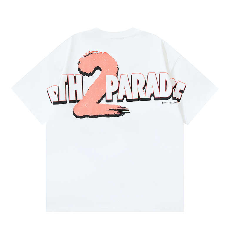 Hellstar Halloween Grill T-Shirt #591 White/Apricot