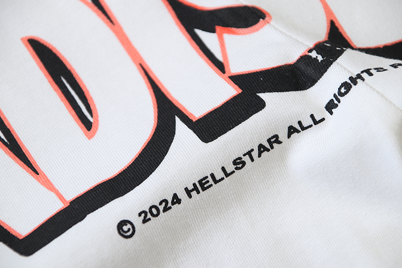 Hellstar Halloween Grill T-Shirt #591 White/Apricot
