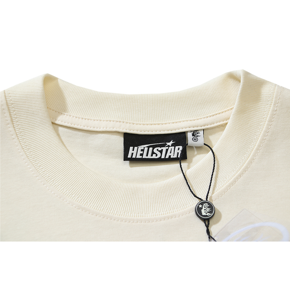 Hellstar Inner Peace T-Shirt #585 White/Apricot