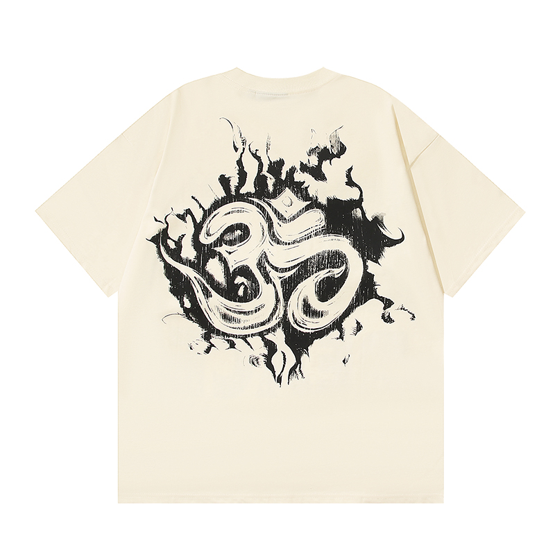 Hellstar Inner Peace T-Shirt #585 White/Apricot