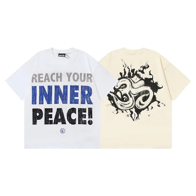 Hellstar Inner Peace T-Shirt #585 White/Apricot