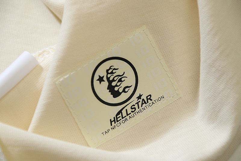 Hellstar Inner Peace T-Shirt #585 White/Apricot