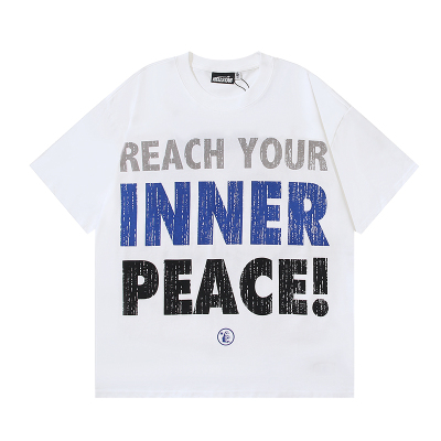 Hellstar Inner Peace T-Shirt #585 White/Apricot 01