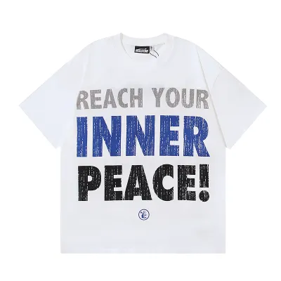 Hellstar Inner Peace T-Shirt #585 White/Apricot 01