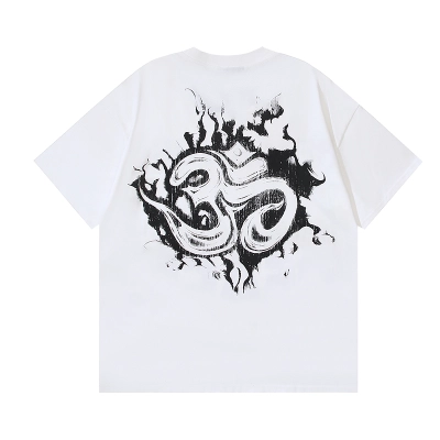 Hellstar Peace T-Shirt #586 White/Apricot 02