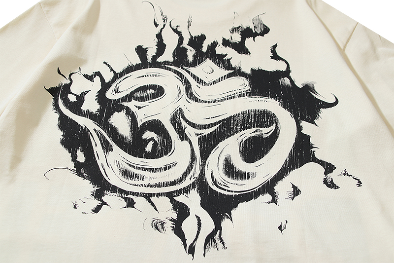 Hellstar Peace T-Shirt #586 White/Apricot