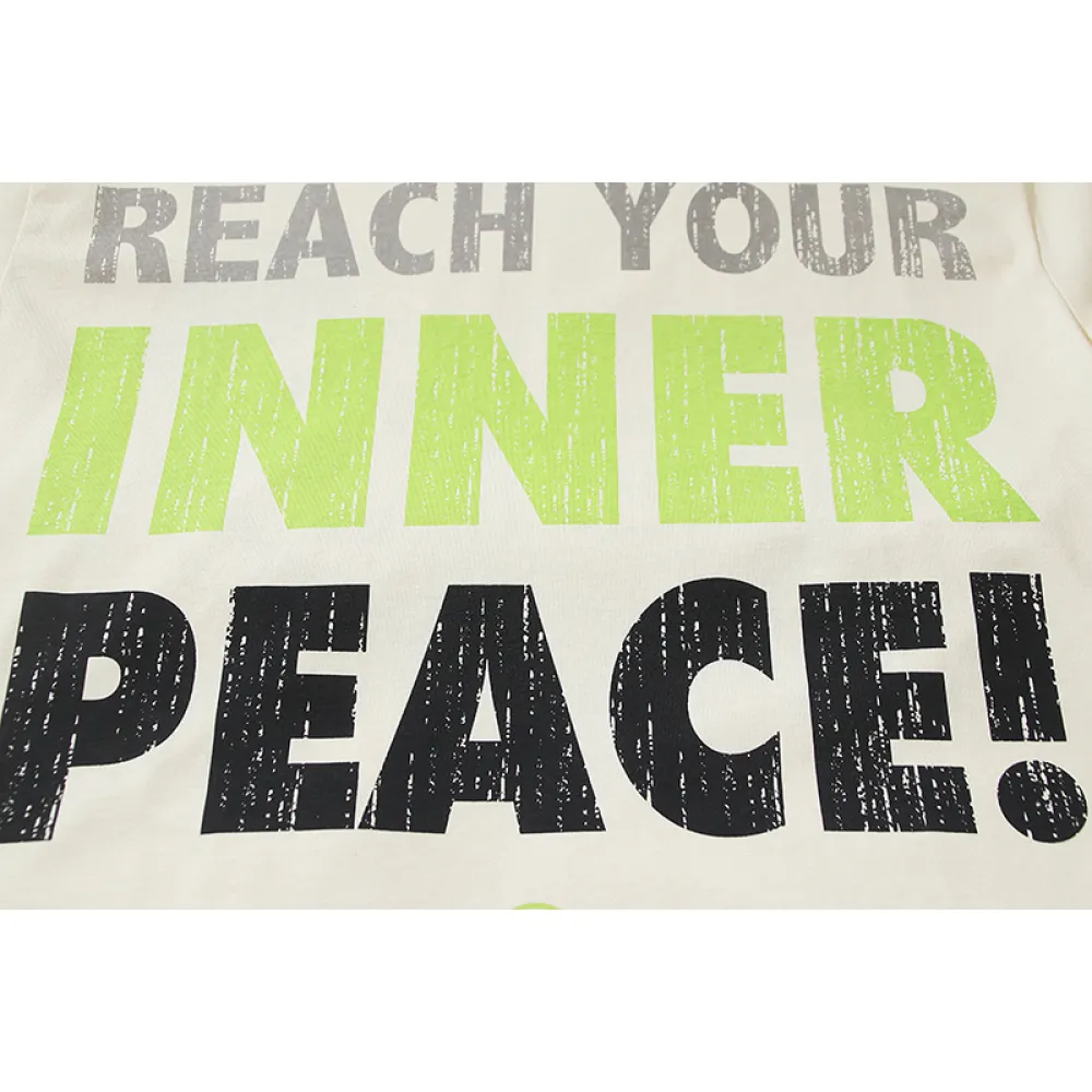 Hellstar Peace T-Shirt #586 White/Apricot