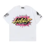 Hellstar Records T-Shirt #587 White/Apricot