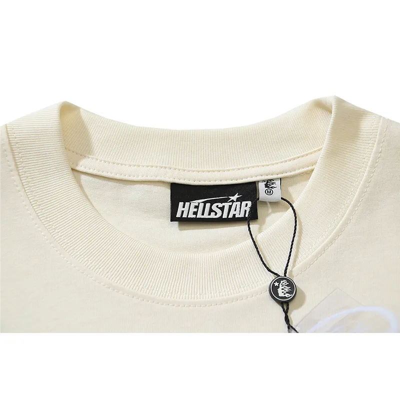 Hellstar Records T-Shirt #587 White/Apricot
