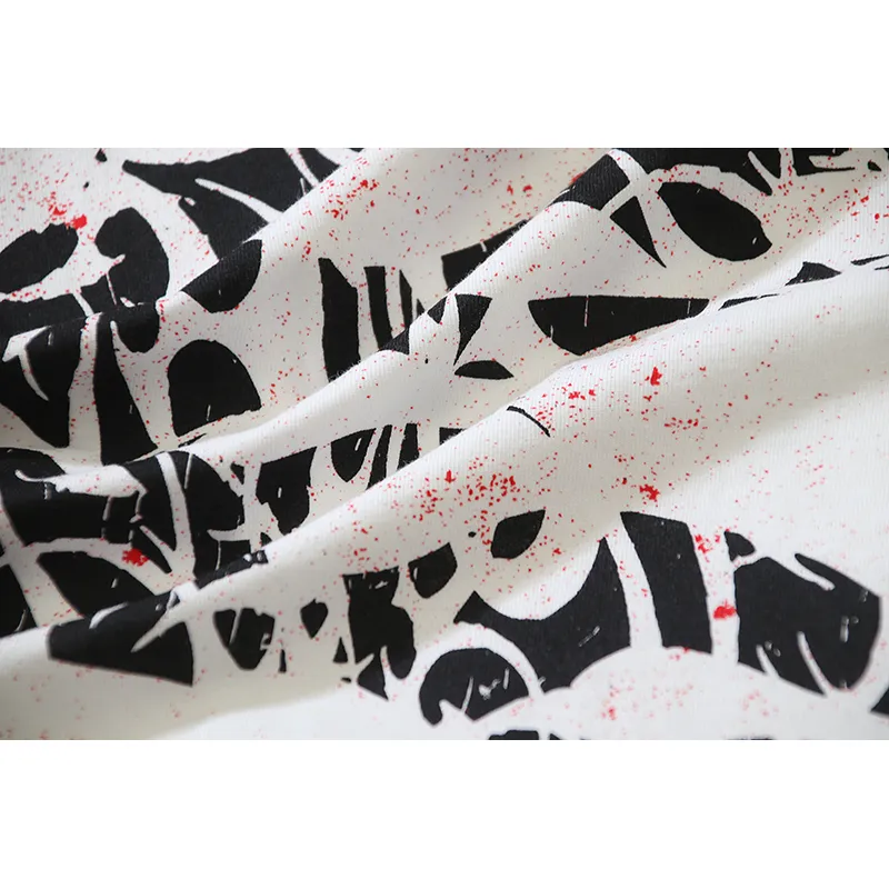 Hellstar Thorn Glitter T-Shirt #588 White Green/White Red