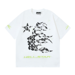 Hellstar Thorn Glitter T-Shirt #588 White Green/White Red