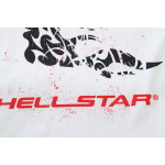 Hellstar Thorn Glitter T-Shirt #588 White Green/White Red