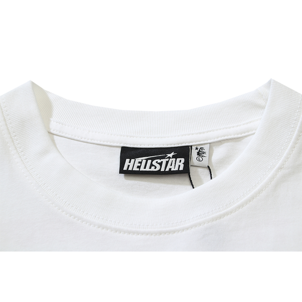 Hellstar Thorn Glitter T-Shirt #588 White Green/White Red