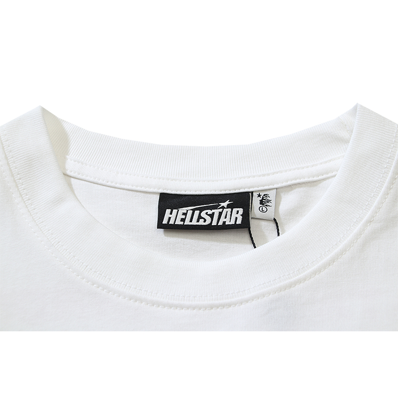 Hellstar Thorn Glitter T-Shirt #588 White Green/White Red