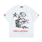 Hellstar Thorn Glitter T-Shirt #588 White Green/White Red