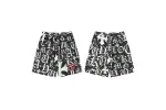 Chrome Hearts Cross Silk Shirt & Shorts Black Set Flaming Lips