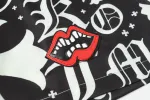 Chrome Hearts Cross Silk Shirt & Shorts Black Set Flaming Lips