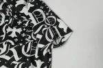 Chrome Hearts Cross Silk Shirt & Shorts Black Set Flaming Lips