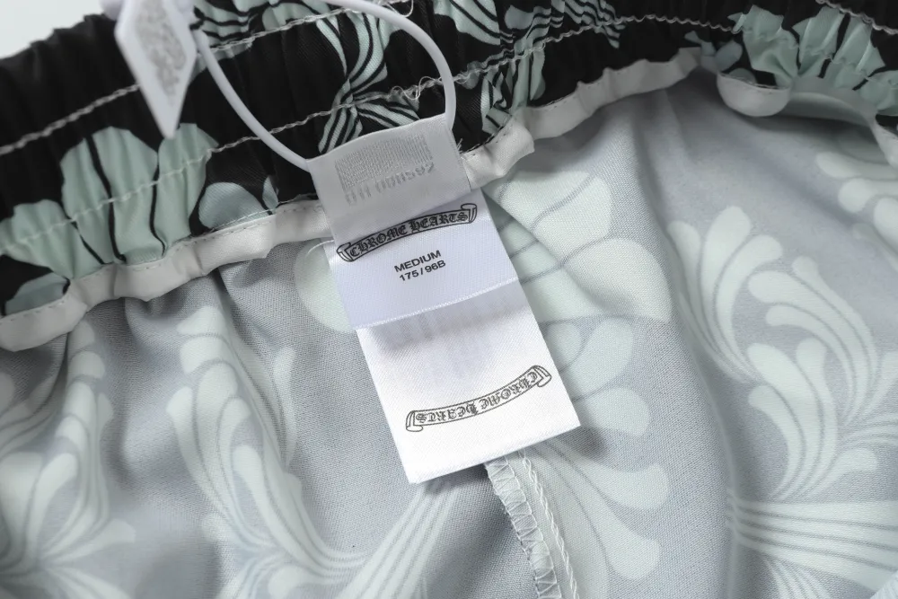 Chrome Hearts Cross Silk Shirt & Shorts Set Black