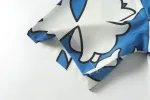 Chrome Hearts Cross Silk Shirt & Shorts Set Blue