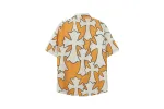 Chrome Hearts Cross Silk Shirt & Shorts Set Orange White