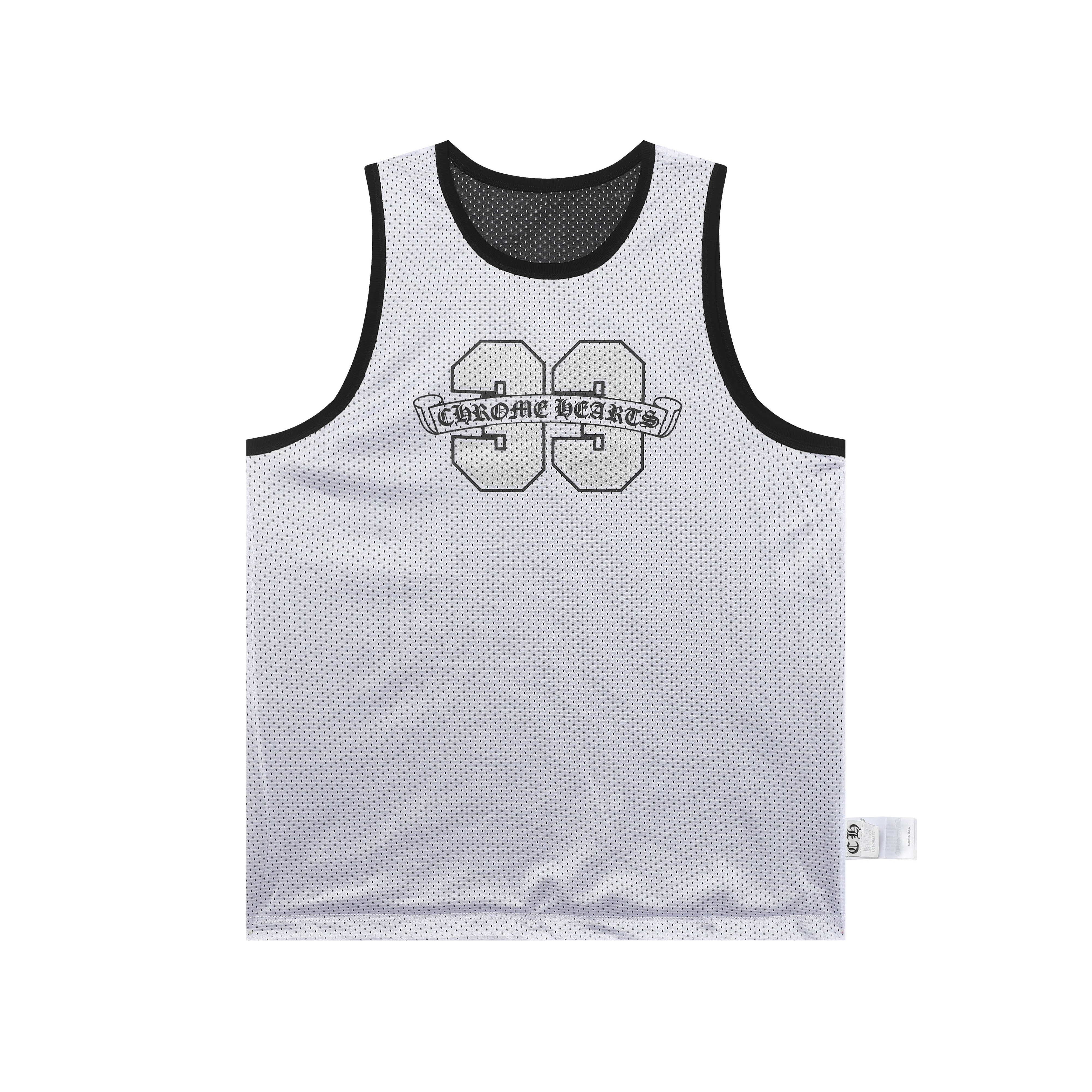 Chrome Hearts Mesh Reversible Basketball Jersey #2272 Blue/Black