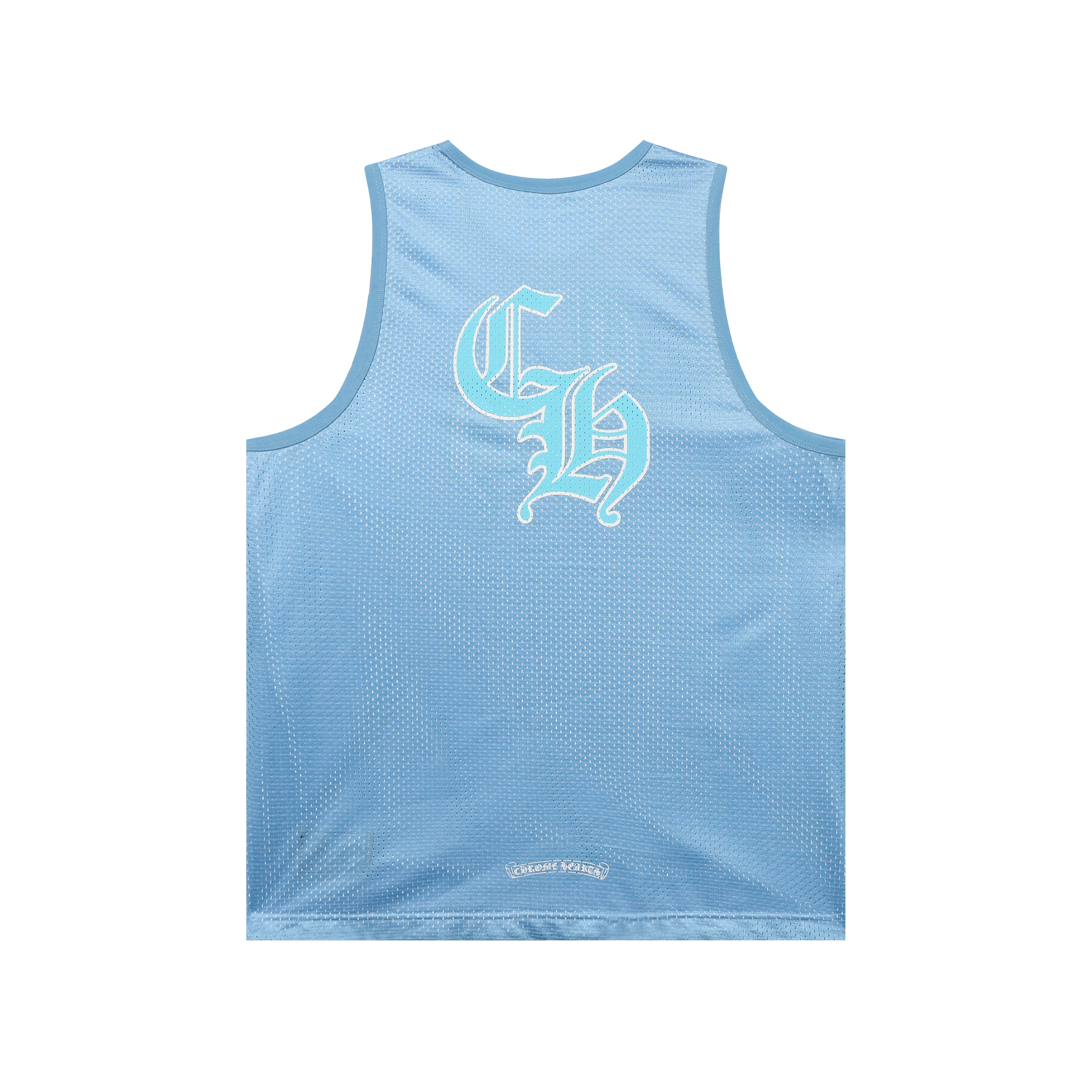 Chrome Hearts Mesh Reversible Basketball Jersey #2272 Blue/Black