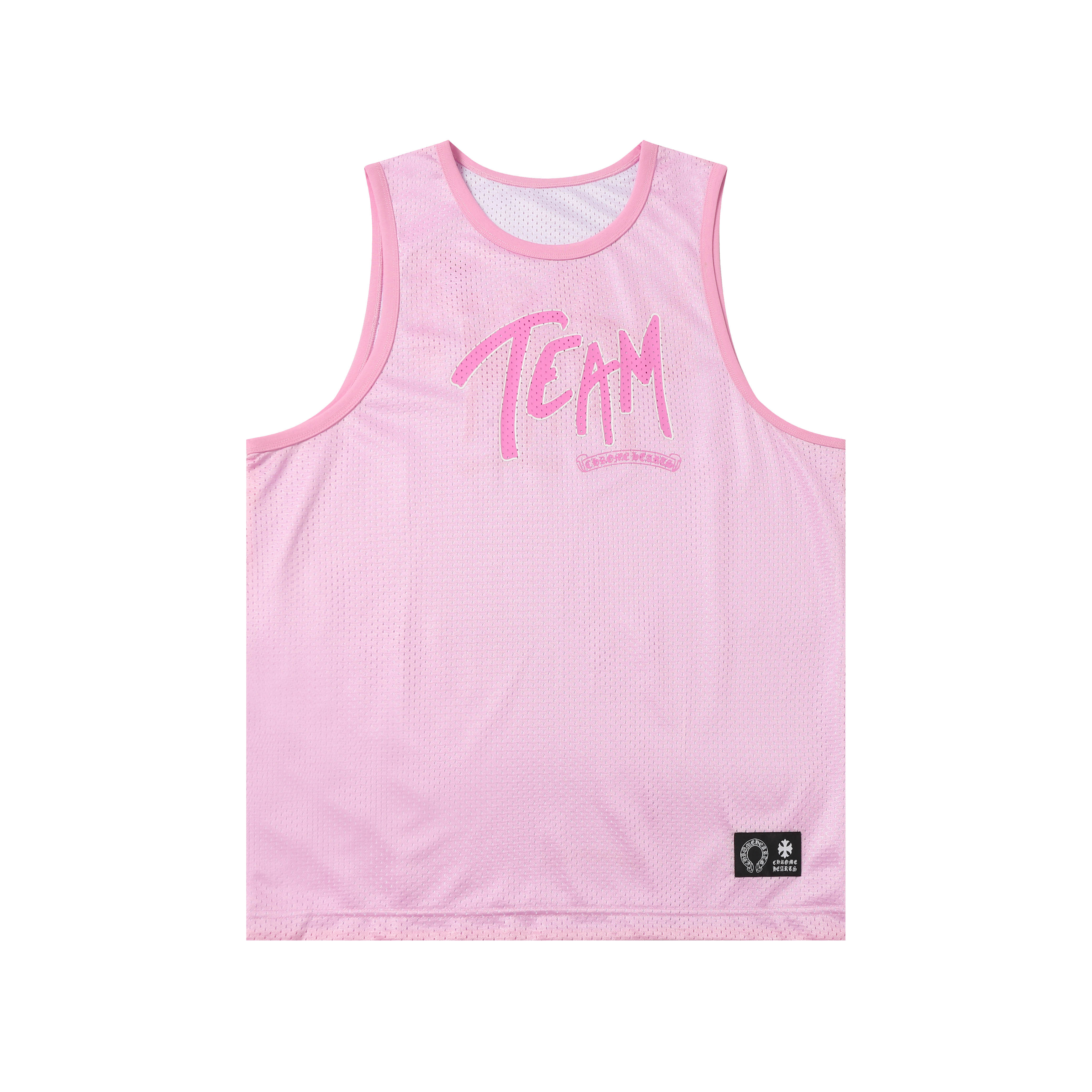 Chrome Hearts Mesh Reversible Basketball Jersey #2272 Pink/Red