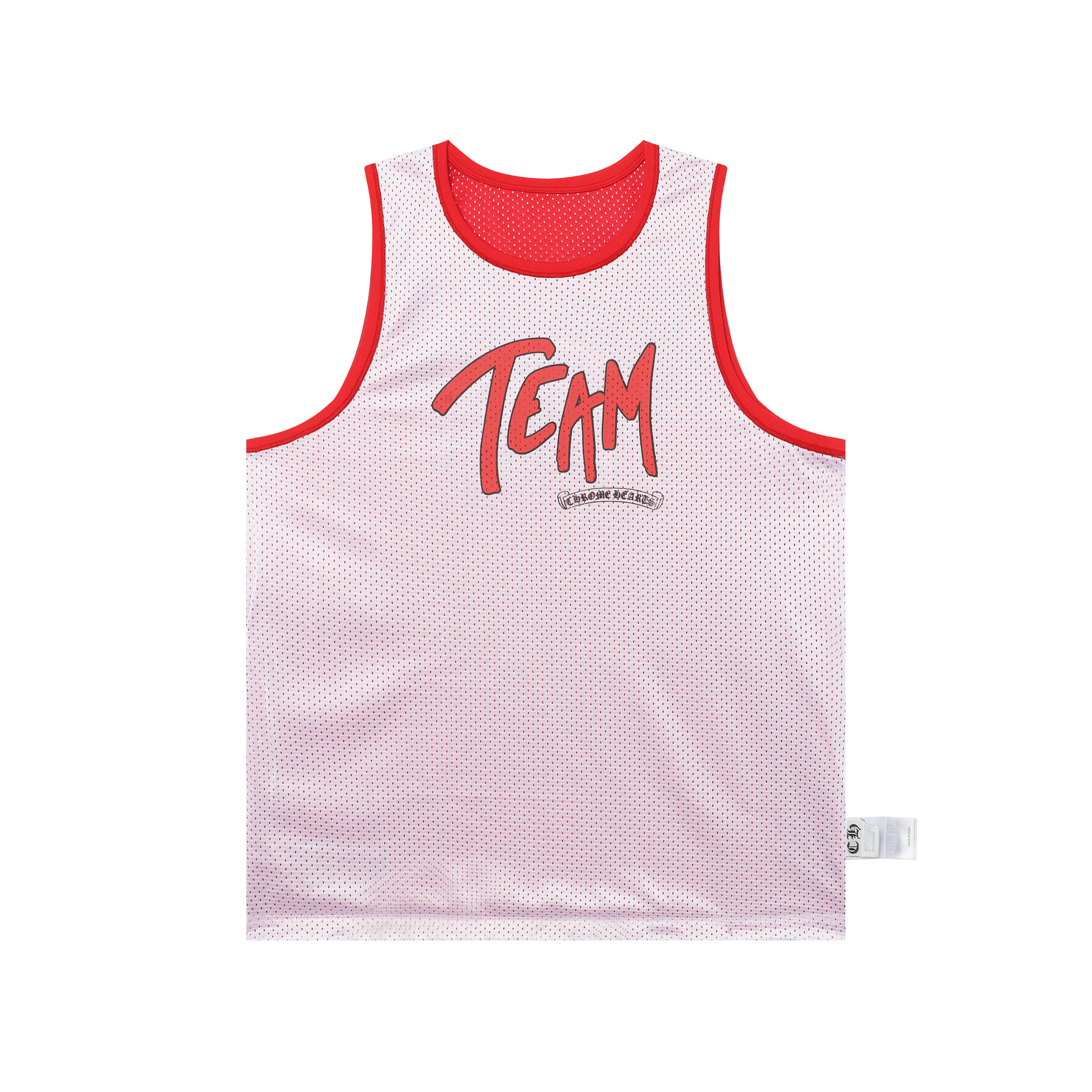 Chrome Hearts Mesh Reversible Basketball Jersey #2272 Pink/Red