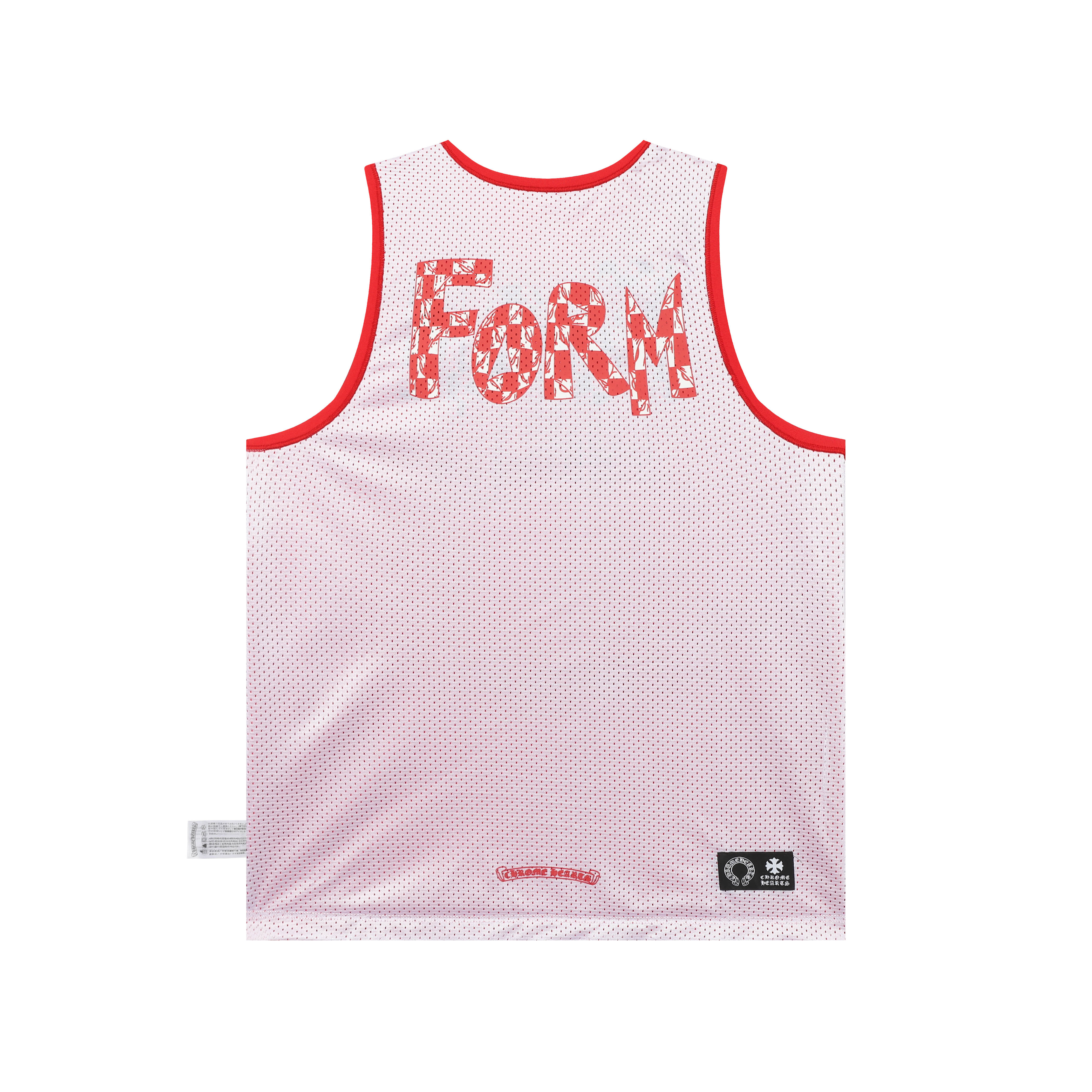 Chrome Hearts Mesh Reversible Basketball Jersey #2272 Pink/Red