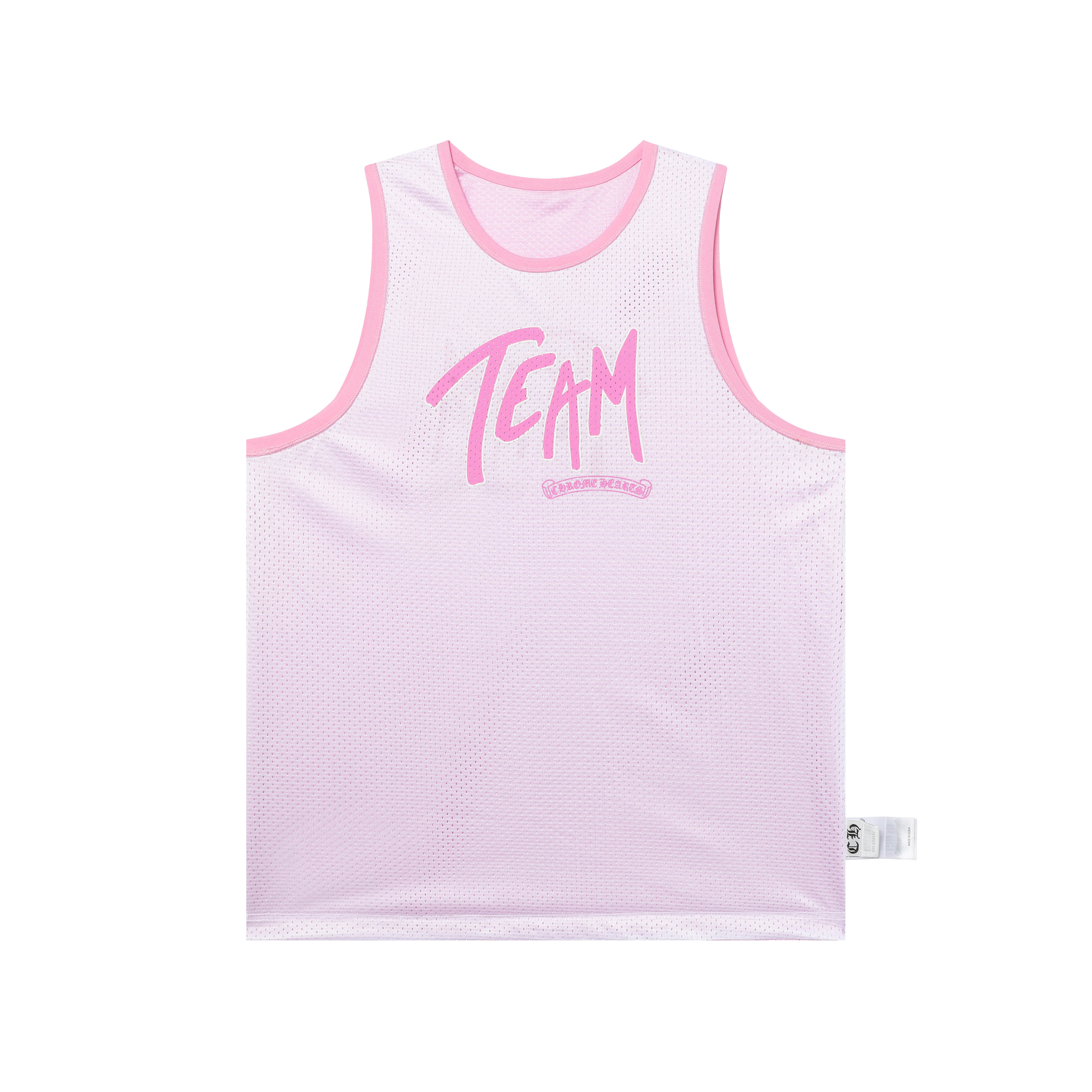 Chrome Hearts Mesh Reversible Basketball Jersey #2272 Pink/Red