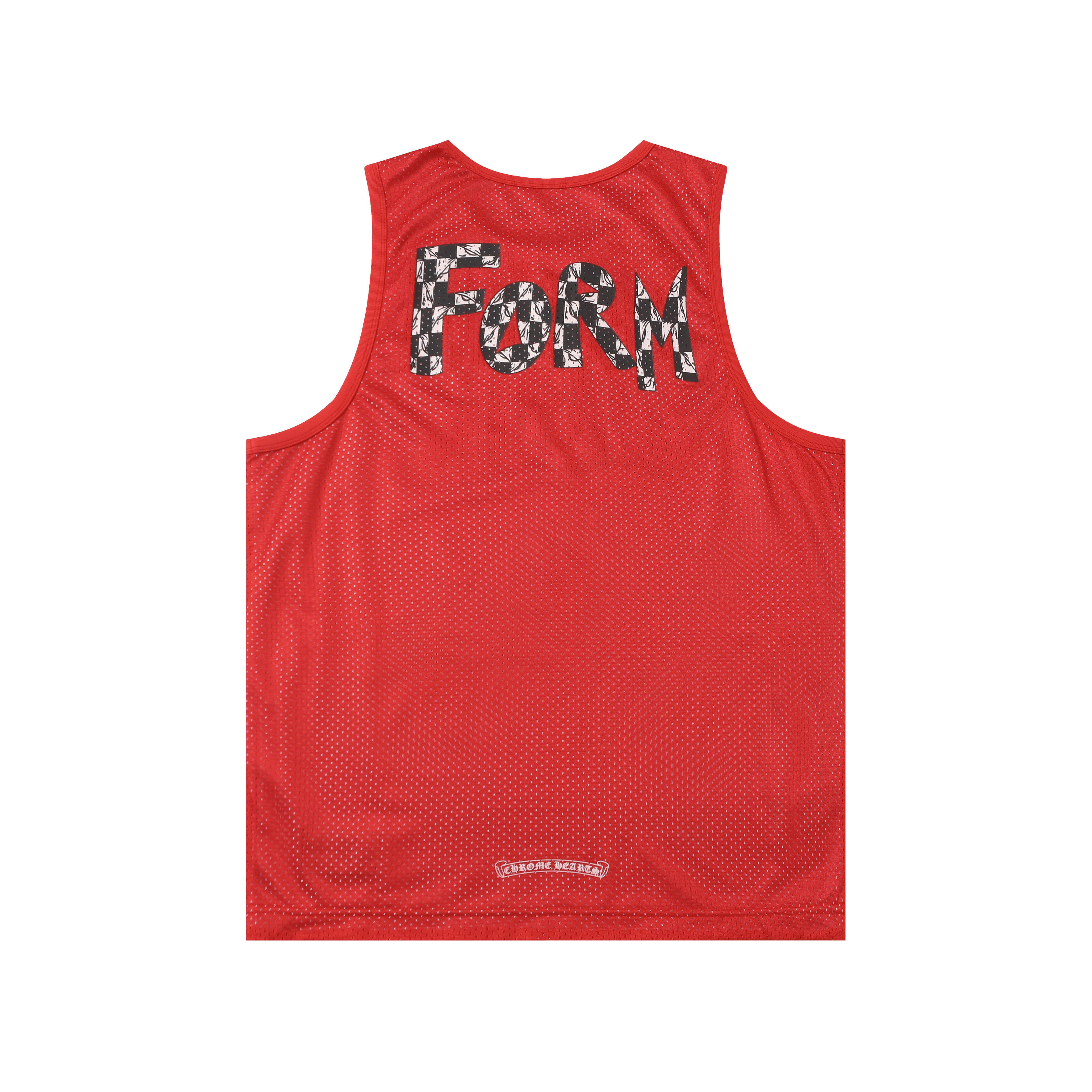 Chrome Hearts Mesh Reversible Basketball Jersey #2272 Pink/Red