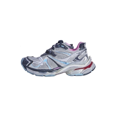 Coco Shoes Balenciaga Runner Low Top Sneakers Pink Gray Blue 779064W3RXP1045 01