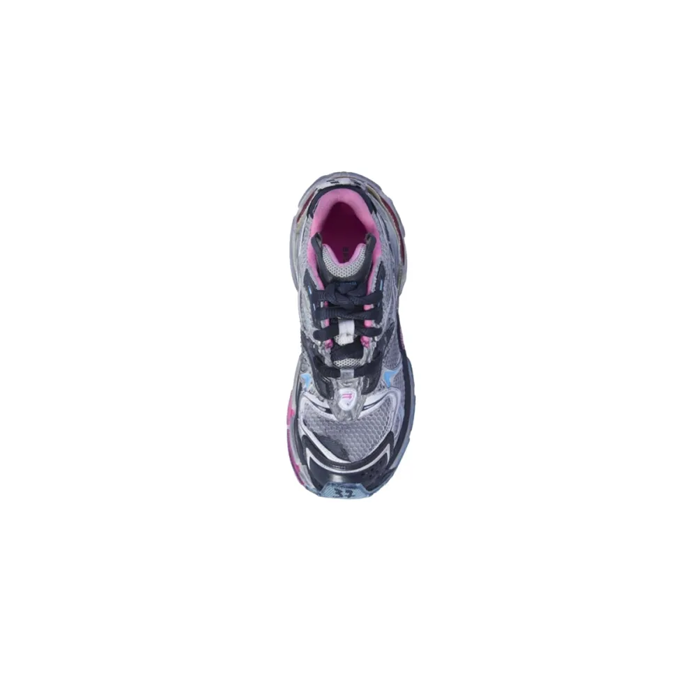 Balenciaga Runner Low Top Sneakers Pink Gray Blue 779064W3RXP1045