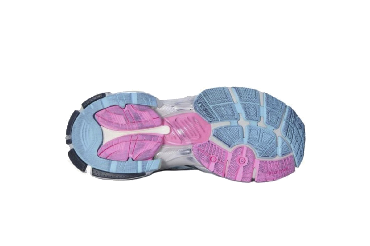 Balenciaga Runner Low Top Sneakers Pink Gray Blue 779064W3RXP1045