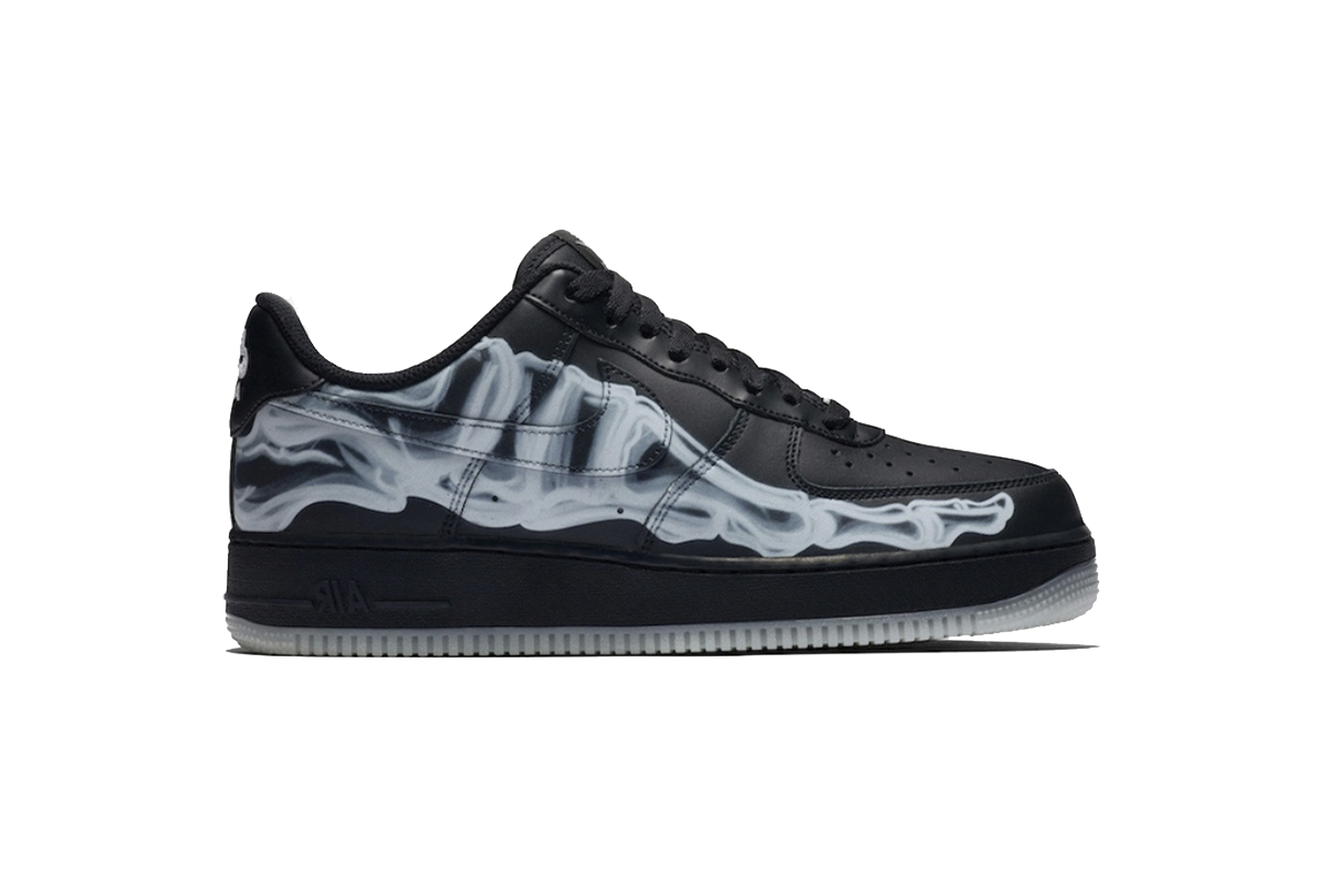 Coco Shoes Nike Air Force 1 Skeleton 'Black on Black' BQ7541-001